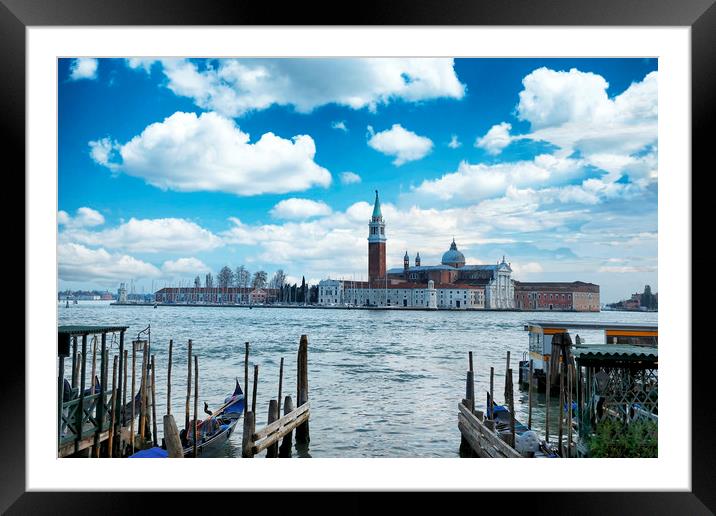 Grand Canal Venice  Framed Mounted Print by Thomas Baker