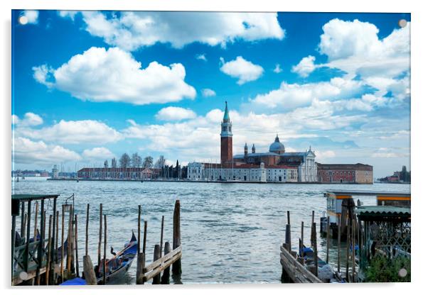 Grand Canal Venice  Acrylic by Thomas Baker