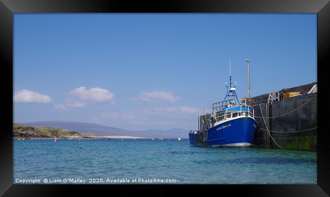 An Pota Gliomach in Clare Island Harbour  Framed Print by Liam Neon