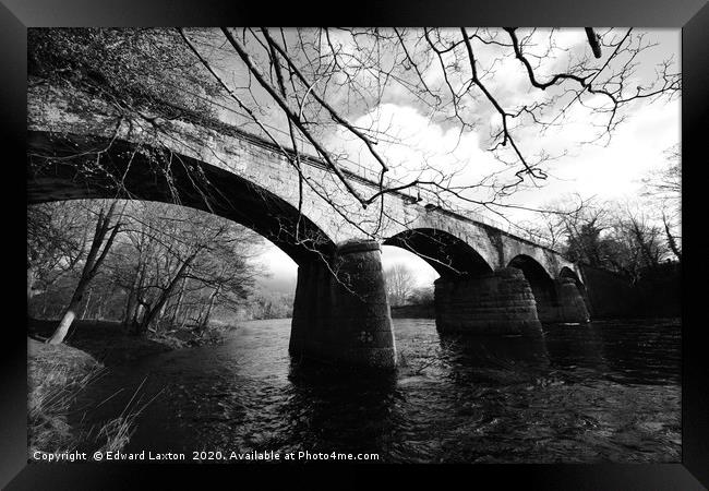 Winston Railway Bridge Framed Print by Edward Laxton