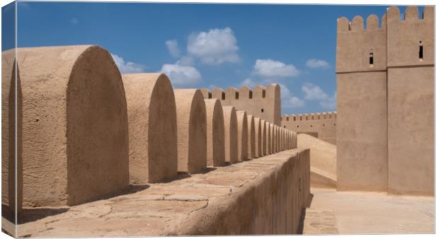 Al Hazm Fort Rustaq Oman Canvas Print by Greg Marshall