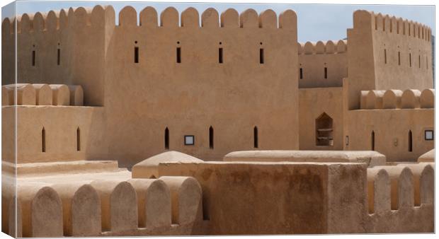 Al Hazm Fort Rustaq Oman Canvas Print by Greg Marshall