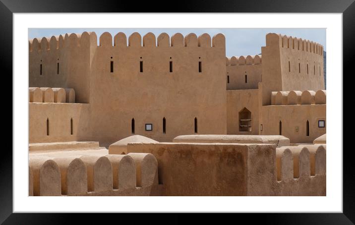 Al Hazm Fort Rustaq Oman Framed Mounted Print by Greg Marshall