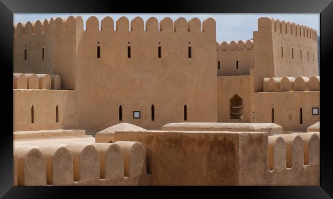 Al Hazm Fort Rustaq Oman Framed Print by Greg Marshall
