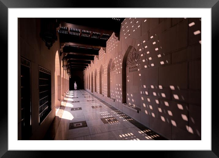 Sultan Qaboos Grand Mosque, Muscat, Oman Framed Mounted Print by Greg Marshall