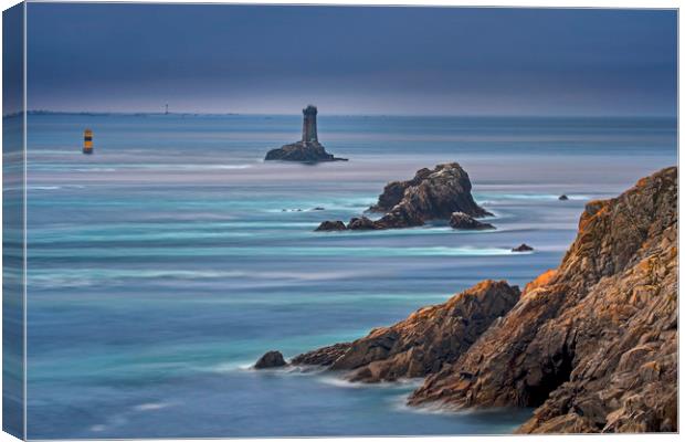 Lighthouse La Vieille, Brittany Canvas Print by Arterra 