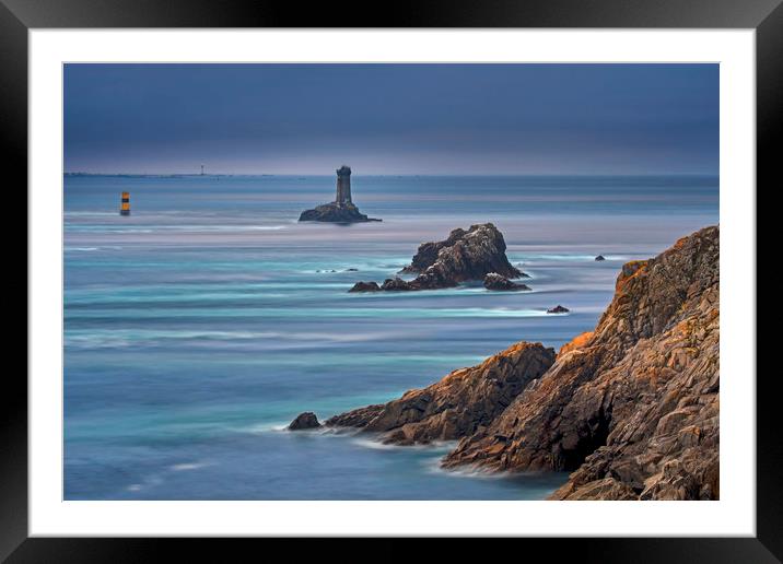 Lighthouse La Vieille, Brittany Framed Mounted Print by Arterra 