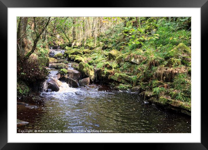 Burbage Brook, Padley Gorge Framed Mounted Print by Martyn Williams