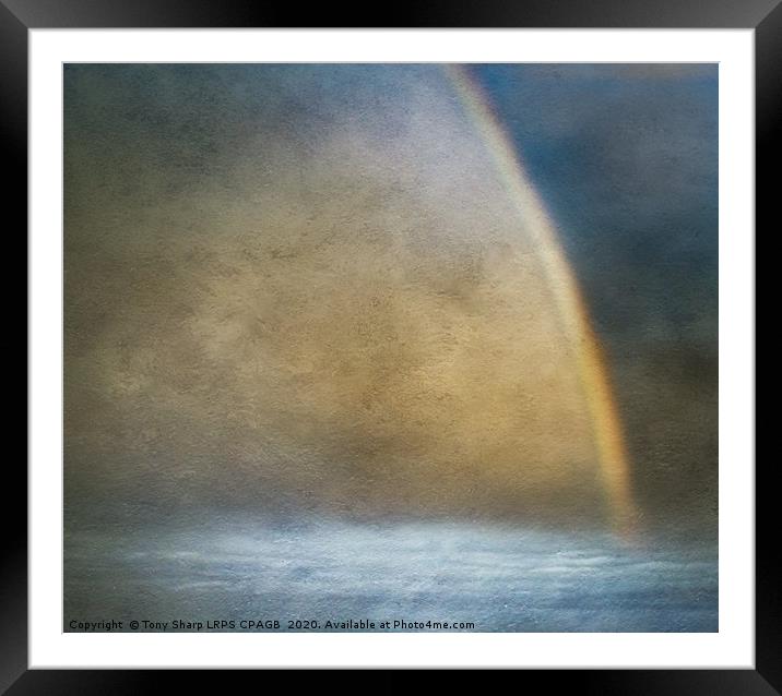 RAINBOW SEASCAPE Framed Mounted Print by Tony Sharp LRPS CPAGB