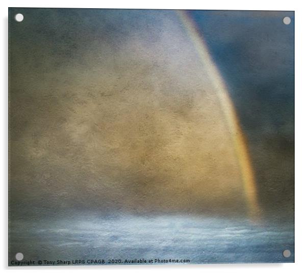 RAINBOW SEASCAPE Acrylic by Tony Sharp LRPS CPAGB