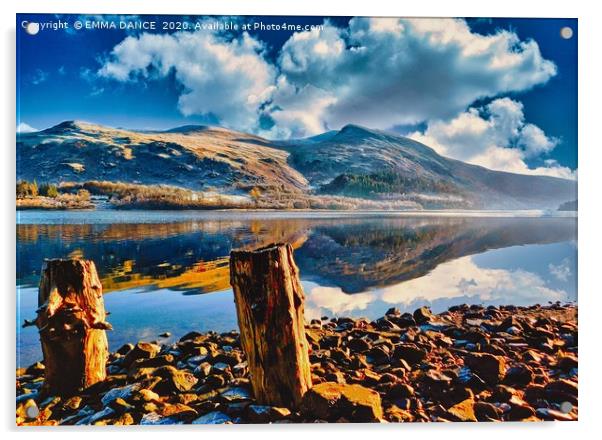  Early Morning at Thirlmere Reservoir  Acrylic by EMMA DANCE PHOTOGRAPHY