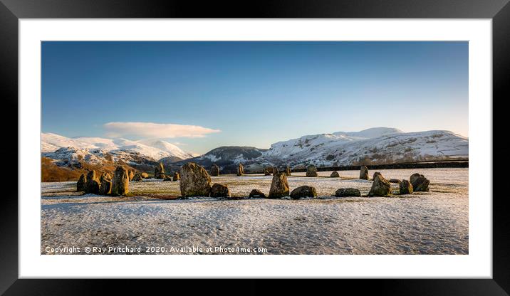 Castlerigg Stone Circle Framed Mounted Print by Ray Pritchard