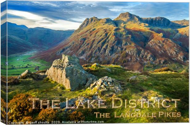 The Langdale Pikes Canvas Print by geoff shoults