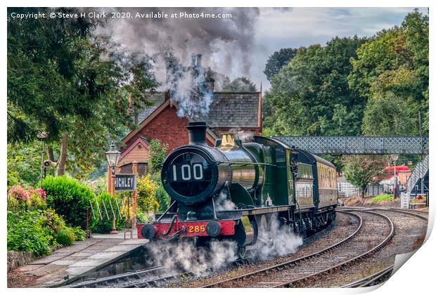 Great Western Railway Engine 2857 - 100th Birthday Print by Steve H Clark