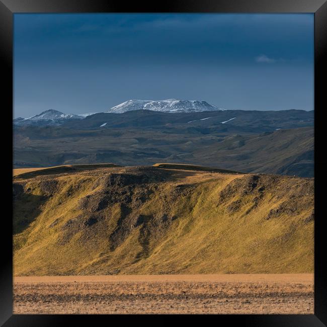 View of Katla volcano, Iceland Framed Print by Greg Marshall