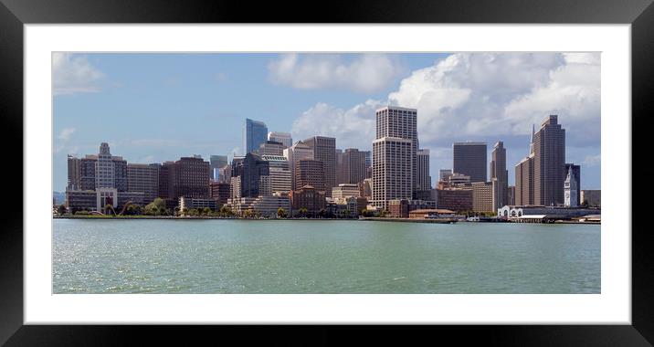 San Francisco Cityscape Framed Mounted Print by Kelly Bailey