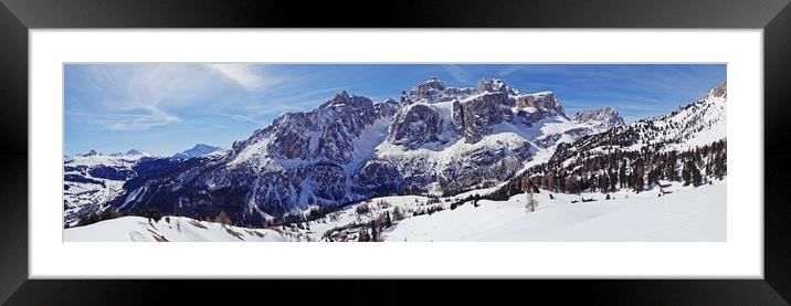 Epic Sella Massif Framed Mounted Print by Andy Armitage