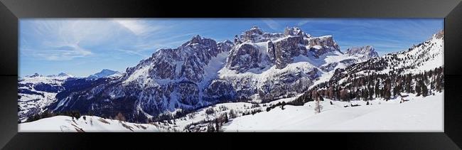 Epic Sella Massif Framed Print by Andy Armitage