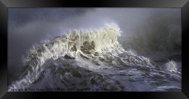 WAVE Framed Print by Tony Sharp LRPS CPAGB