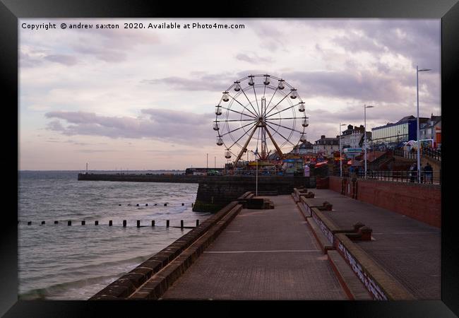 THE WHEEL Framed Print by andrew saxton