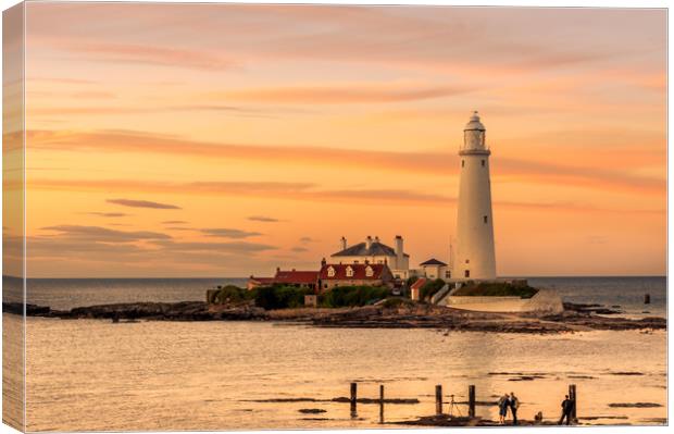 Evening Sunset at St Mary's Canvas Print by Naylor's Photography