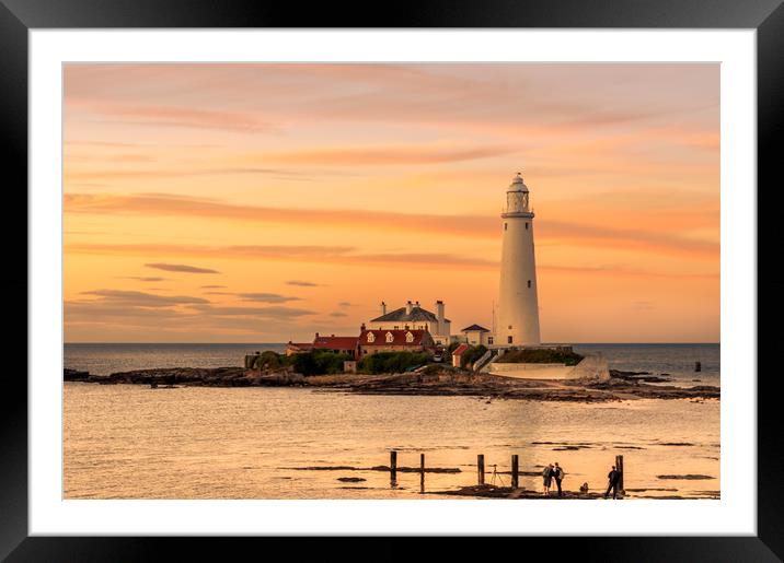 Evening Sunset at St Mary's Framed Mounted Print by Naylor's Photography