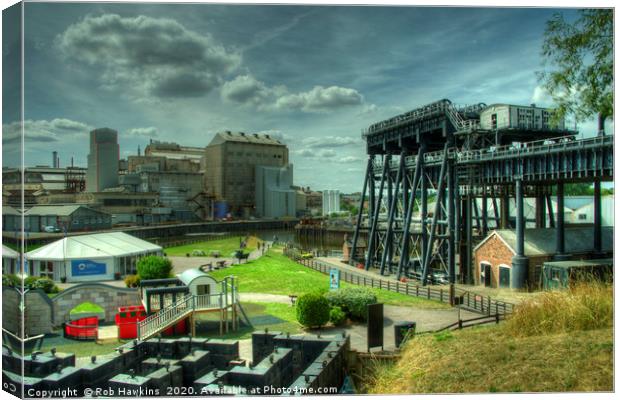 The Anderton Lift  Canvas Print by Rob Hawkins