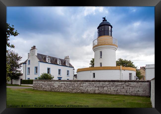 Cromarty Lighthouse Framed Print by Scott K Marshall