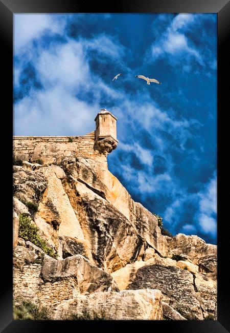 Santa Bárbara Alicante Framed Print by Valerie Paterson