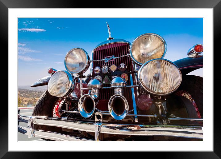 Buick Sport Roadster Framed Mounted Print by Maggie McCall