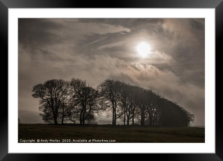 Sinister Skies Framed Mounted Print by Andy Morley