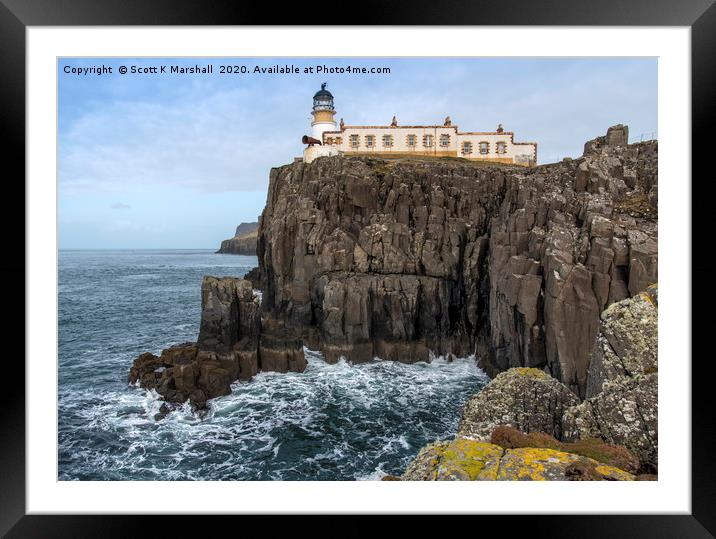 Neist Point Lighthouse Framed Mounted Print by Scott K Marshall