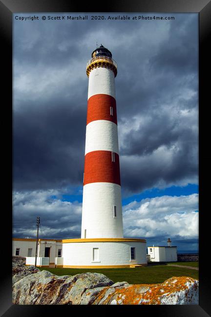 Tarbat Ness Lighthouse Framed Print by Scott K Marshall