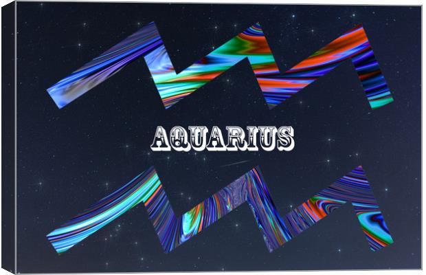 Aquarius Canvas Print by Steve Purnell