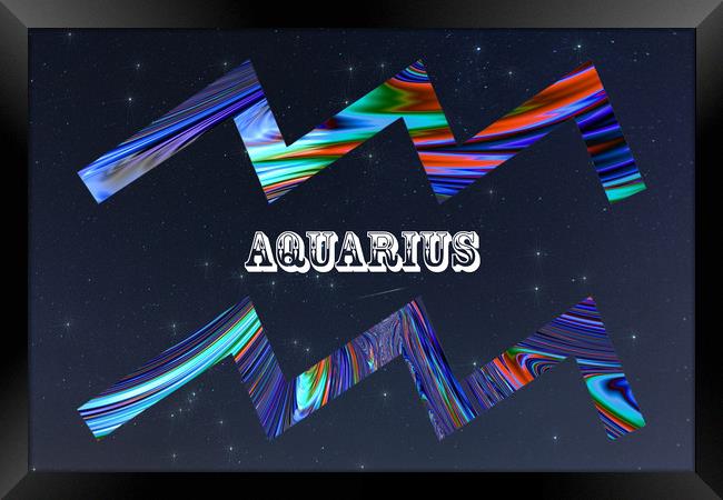 Aquarius Framed Print by Steve Purnell