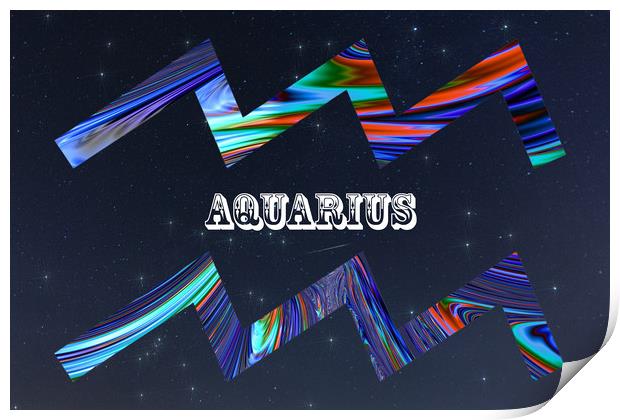 Aquarius Print by Steve Purnell