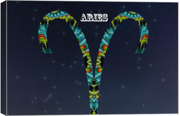 Aries Canvas Print by Steve Purnell