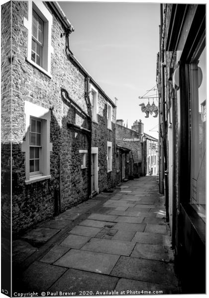Frome Street in Black and White Canvas Print by Paul Brewer