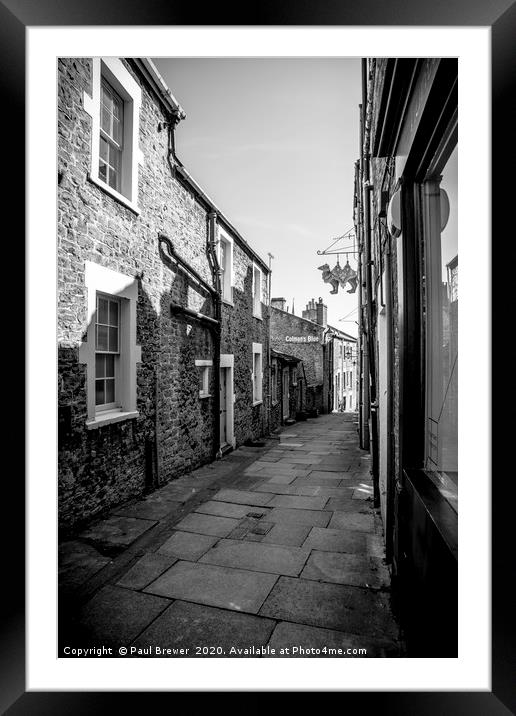 Frome Street in Black and White Framed Mounted Print by Paul Brewer