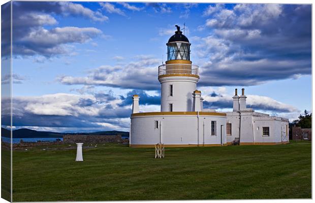 Chanonry Point Lighthouse - Black Isle Canvas Print by David Lewins (LRPS)