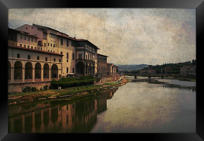 Arno River Framed Print by Gary Miles