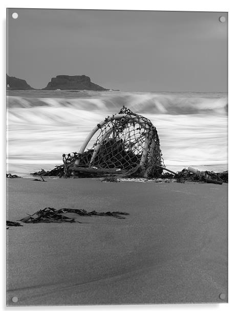 Crab Basket drifting Acrylic by Keith Thorburn EFIAP/b