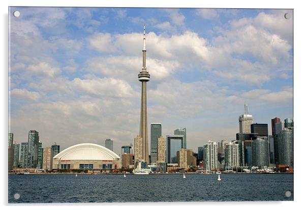 Toronto Skyline Acrylic by David Gardener