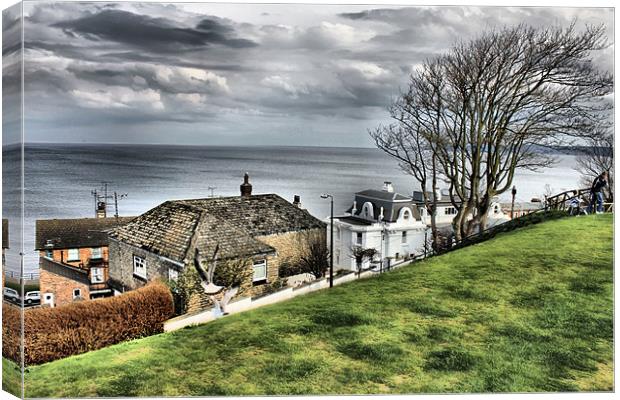 filey roof tops Canvas Print by Martin Parkinson
