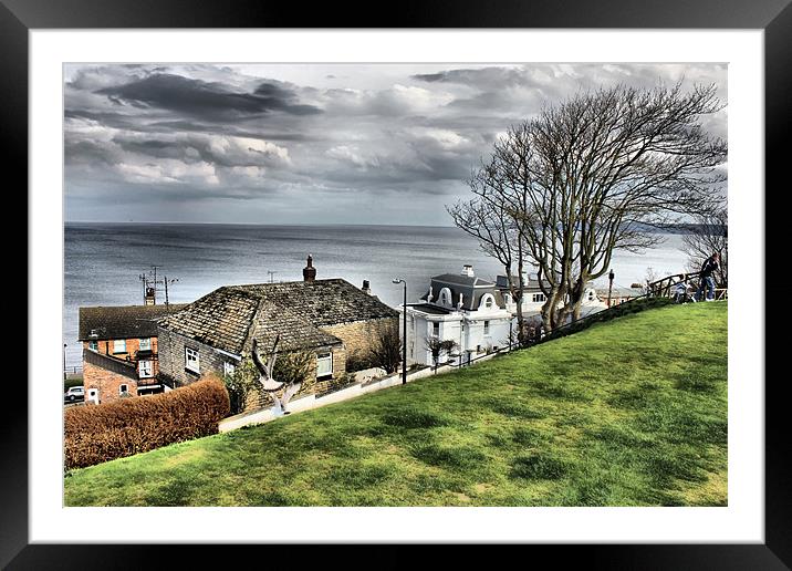 filey roof tops Framed Mounted Print by Martin Parkinson