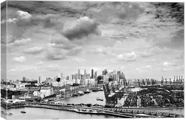 Singapore skyline Canvas Print by Stephen Mole