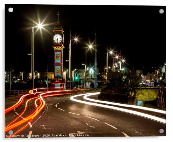 Traffic in Weymouth Acrylic by Paul Brewer