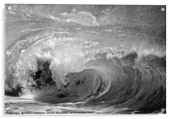 BREAKING WAVE Acrylic by Simon Johnson