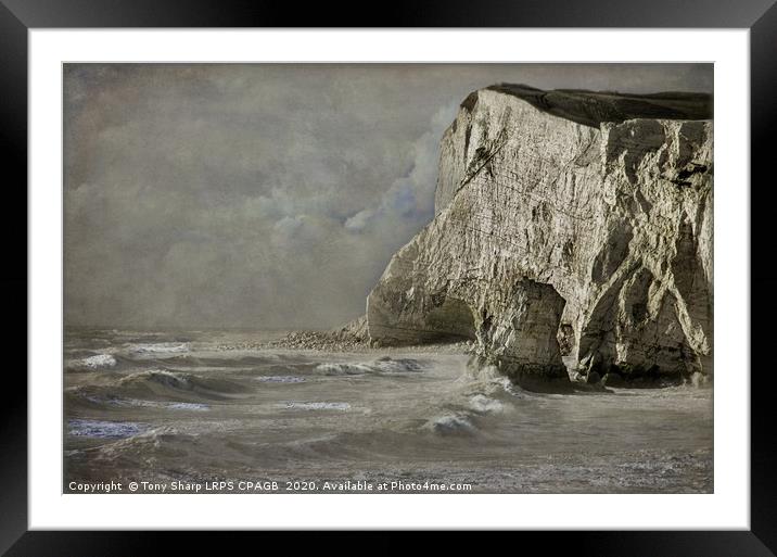 SEAFORD HEAD REWORKED Framed Mounted Print by Tony Sharp LRPS CPAGB