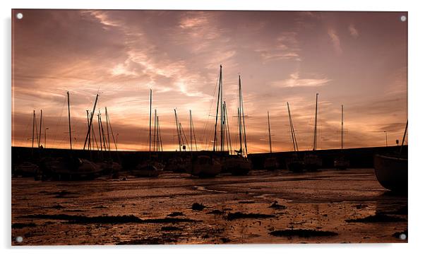 Musselburgh Harbour Acrylic by Keith Thorburn EFIAP/b